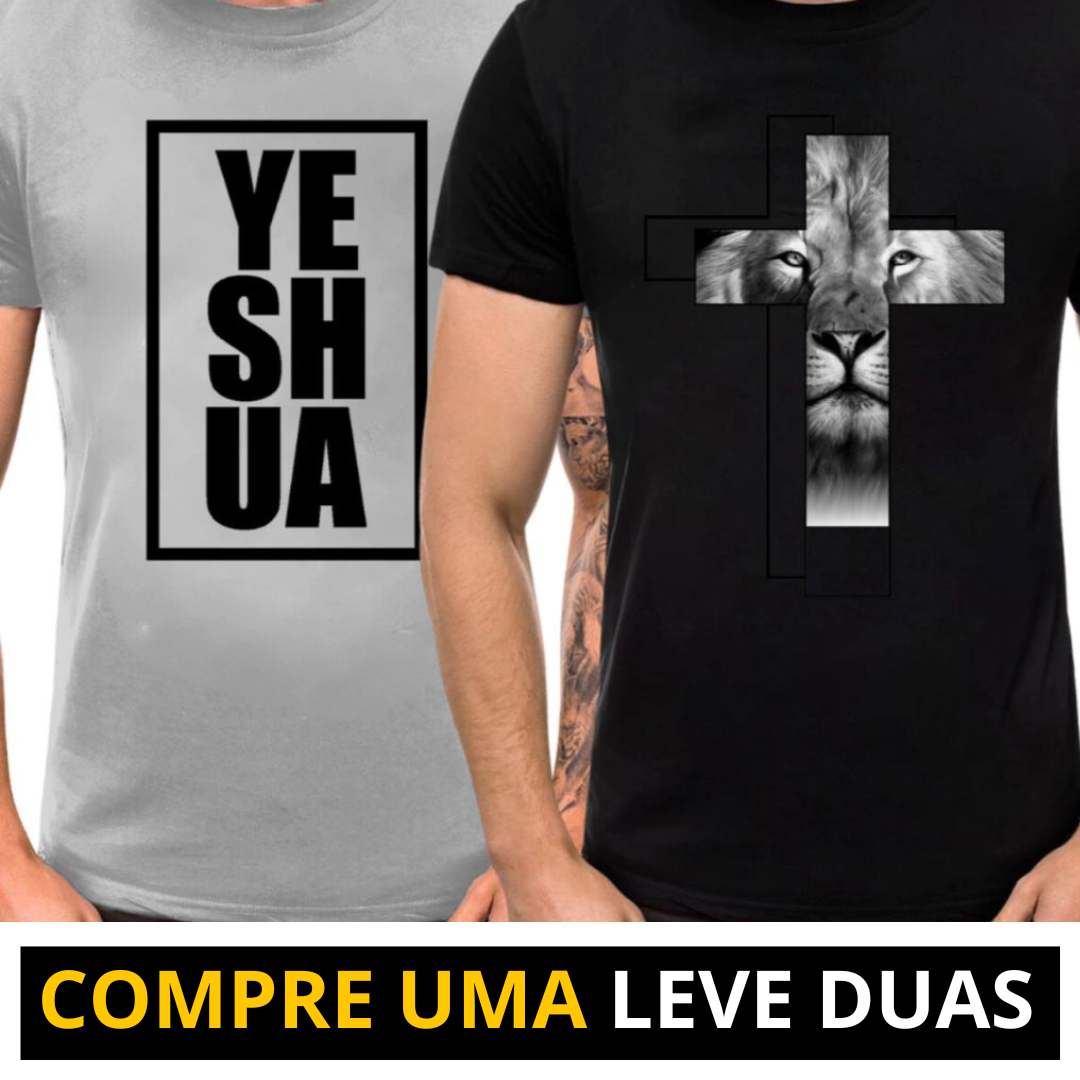 Camiseta Estampada Moda Evangélica - Yeshua Cruz